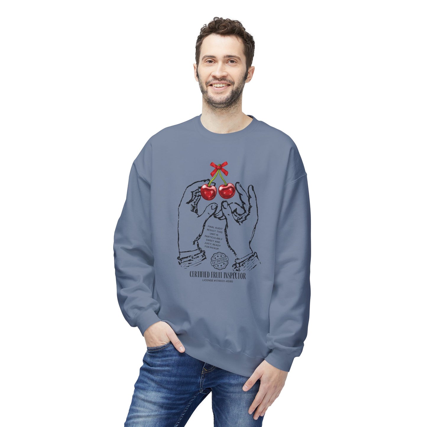 Cherries, certified fruit inspector - Sweatshirt