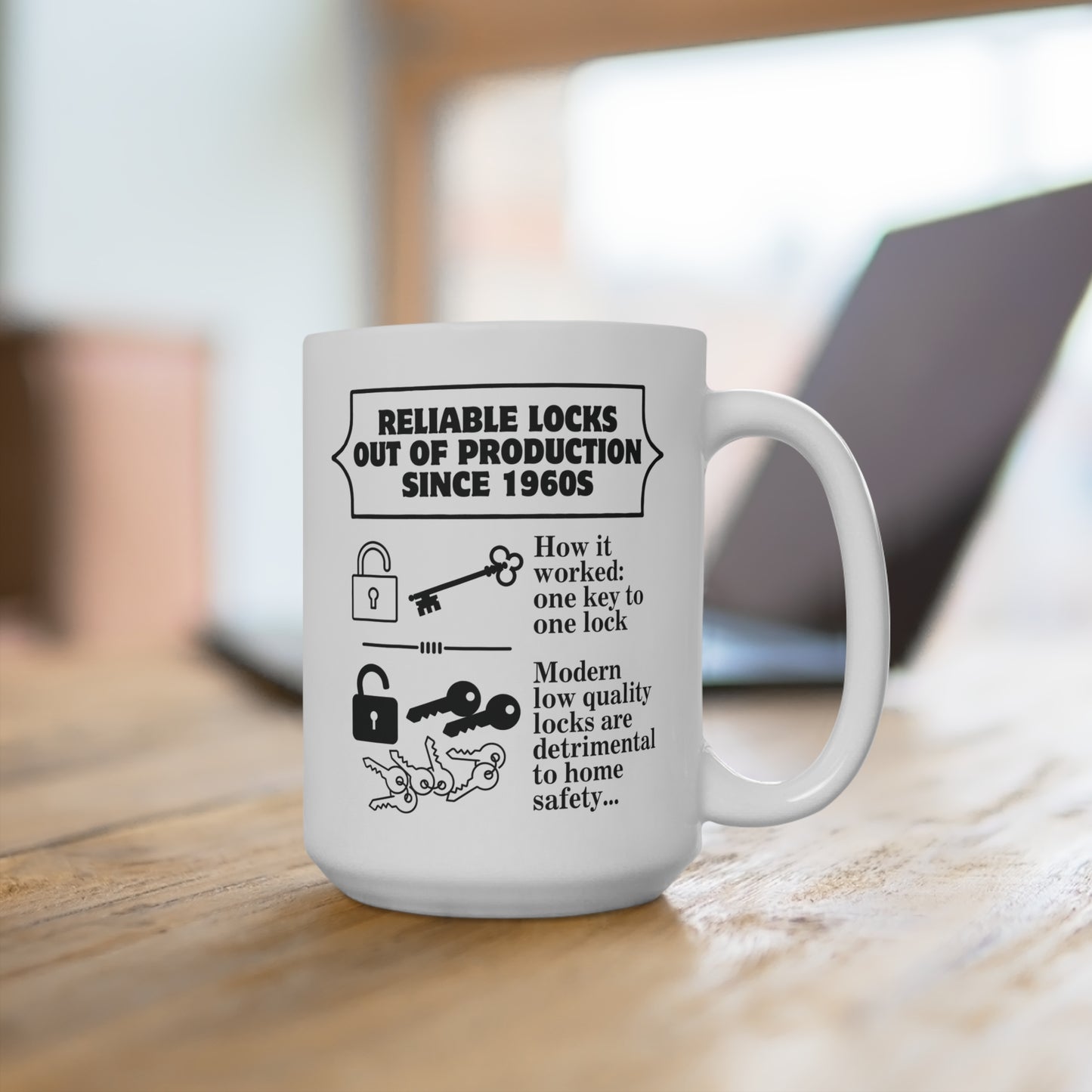 One key to one lock Mug