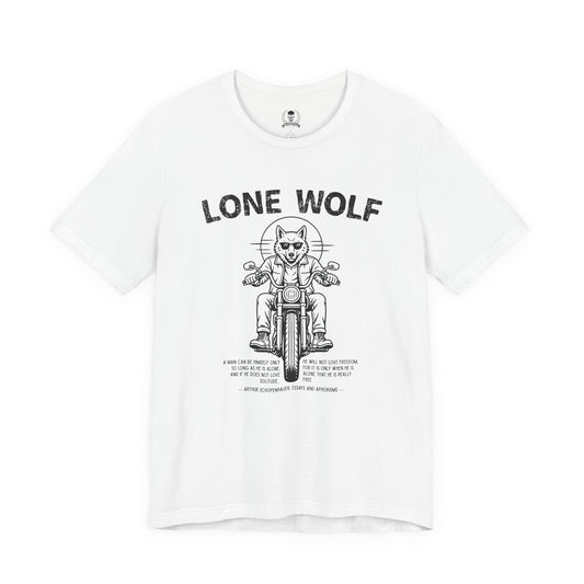 Lone Wolf, Schopenhauer quote - T-shirt