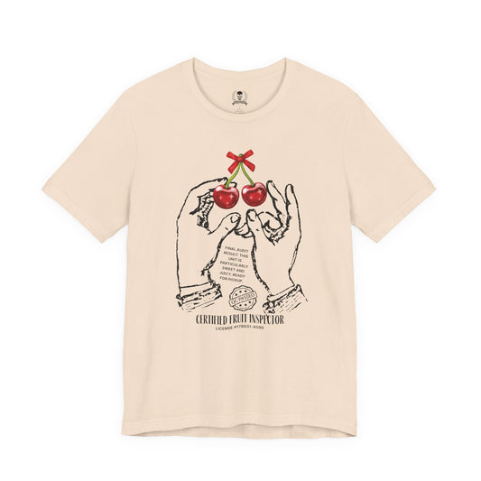 Cherries, certified fruit inspector - T-shirt