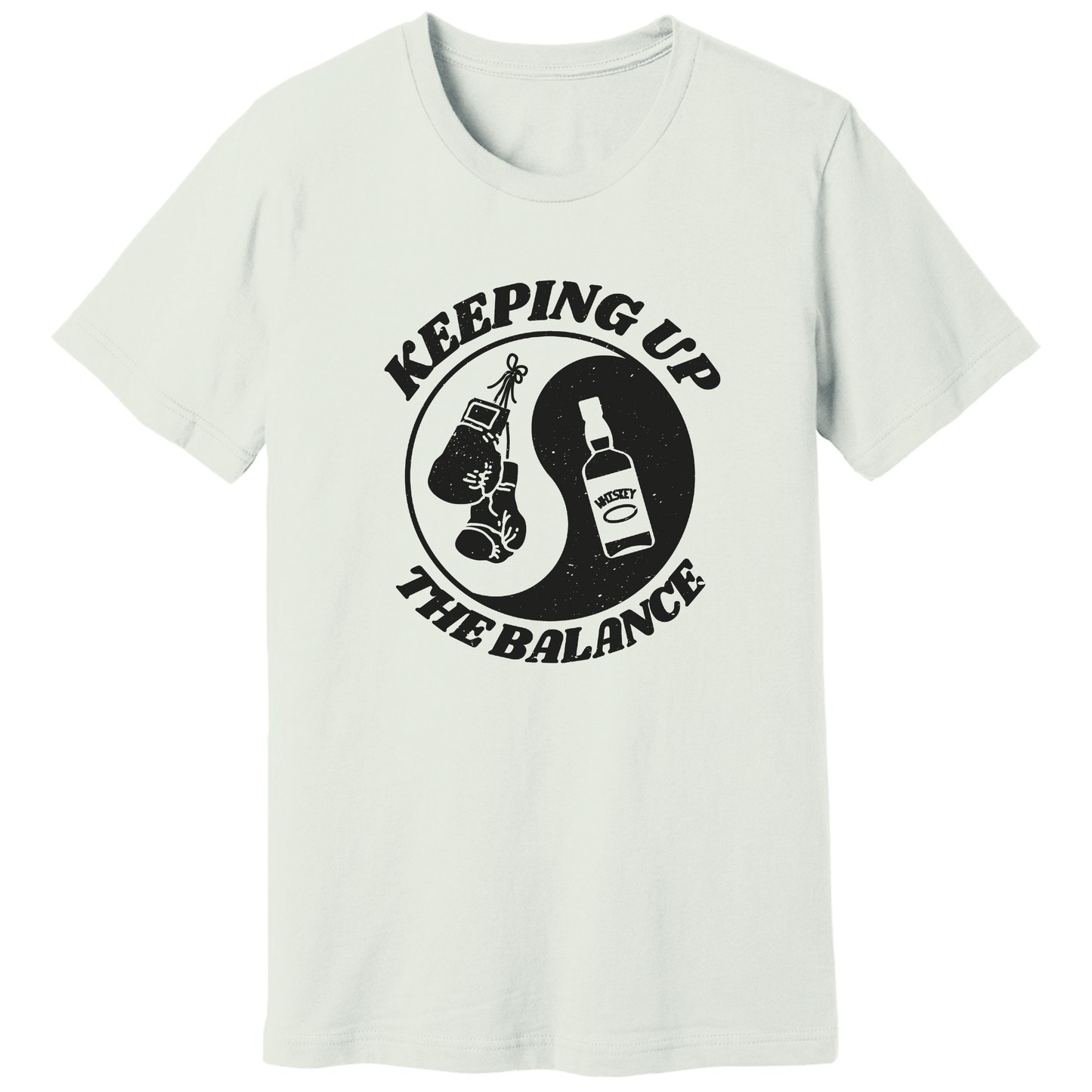 Ying yang, boxing and whiskey - T-shirt