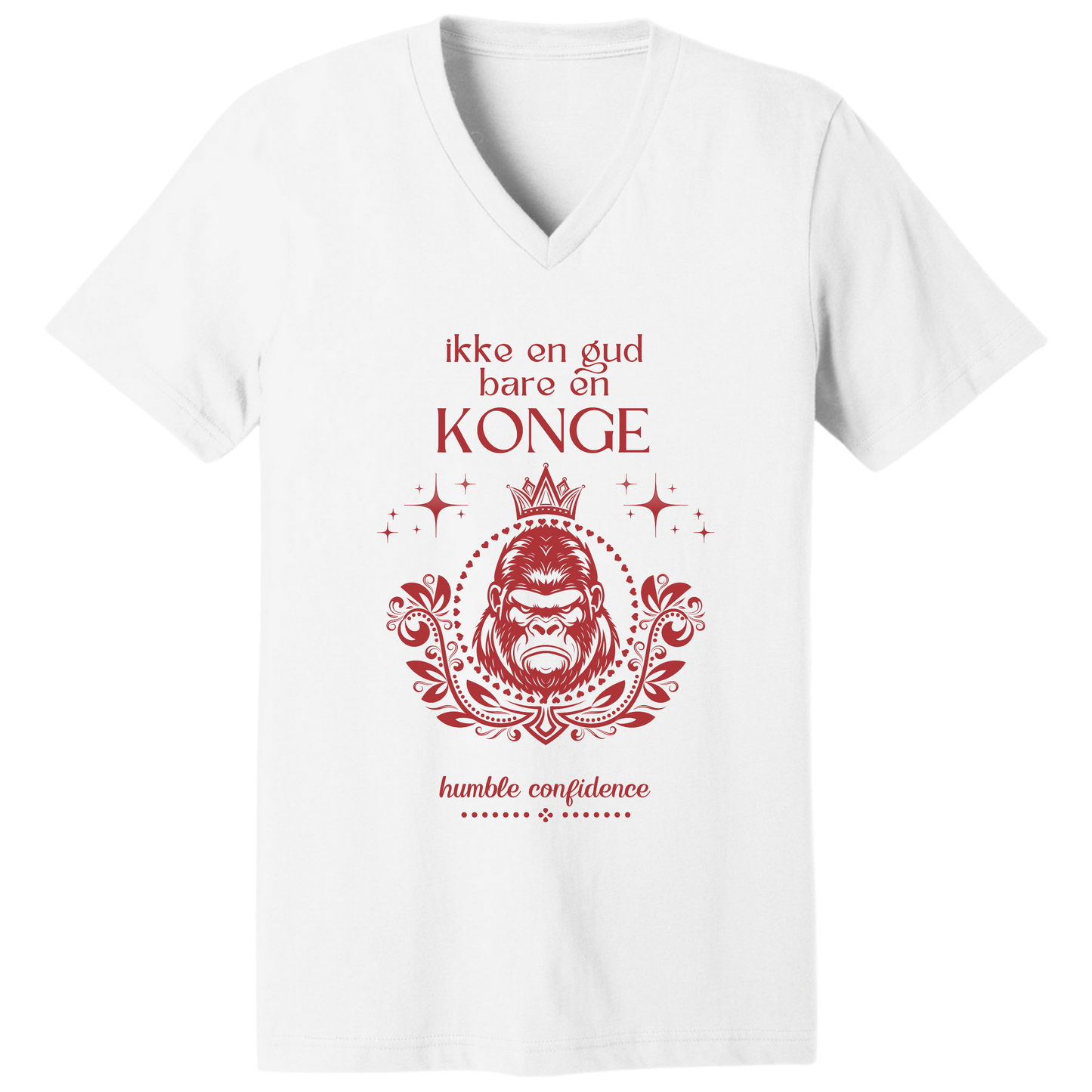 Not God just a King, in Norwegian - V-neck T-shirt