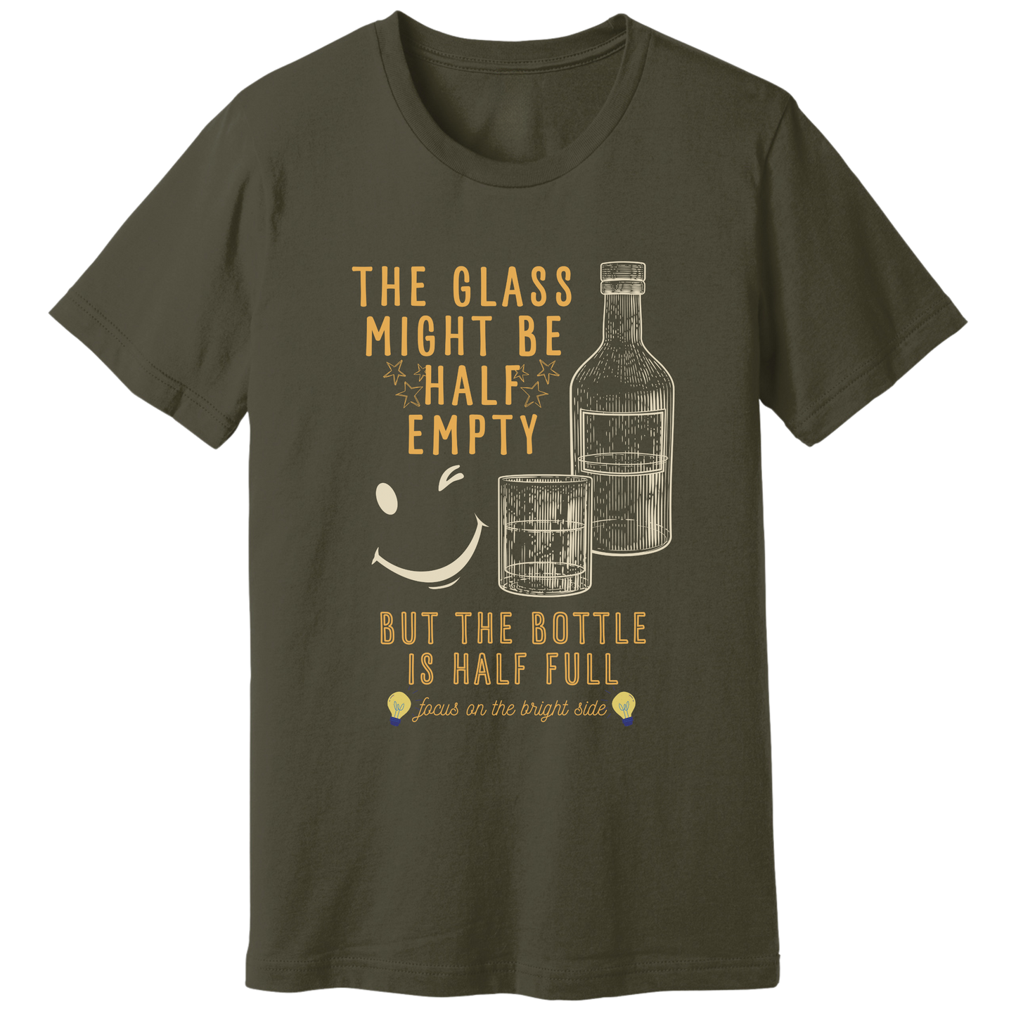 The bottle is half full T-shirt