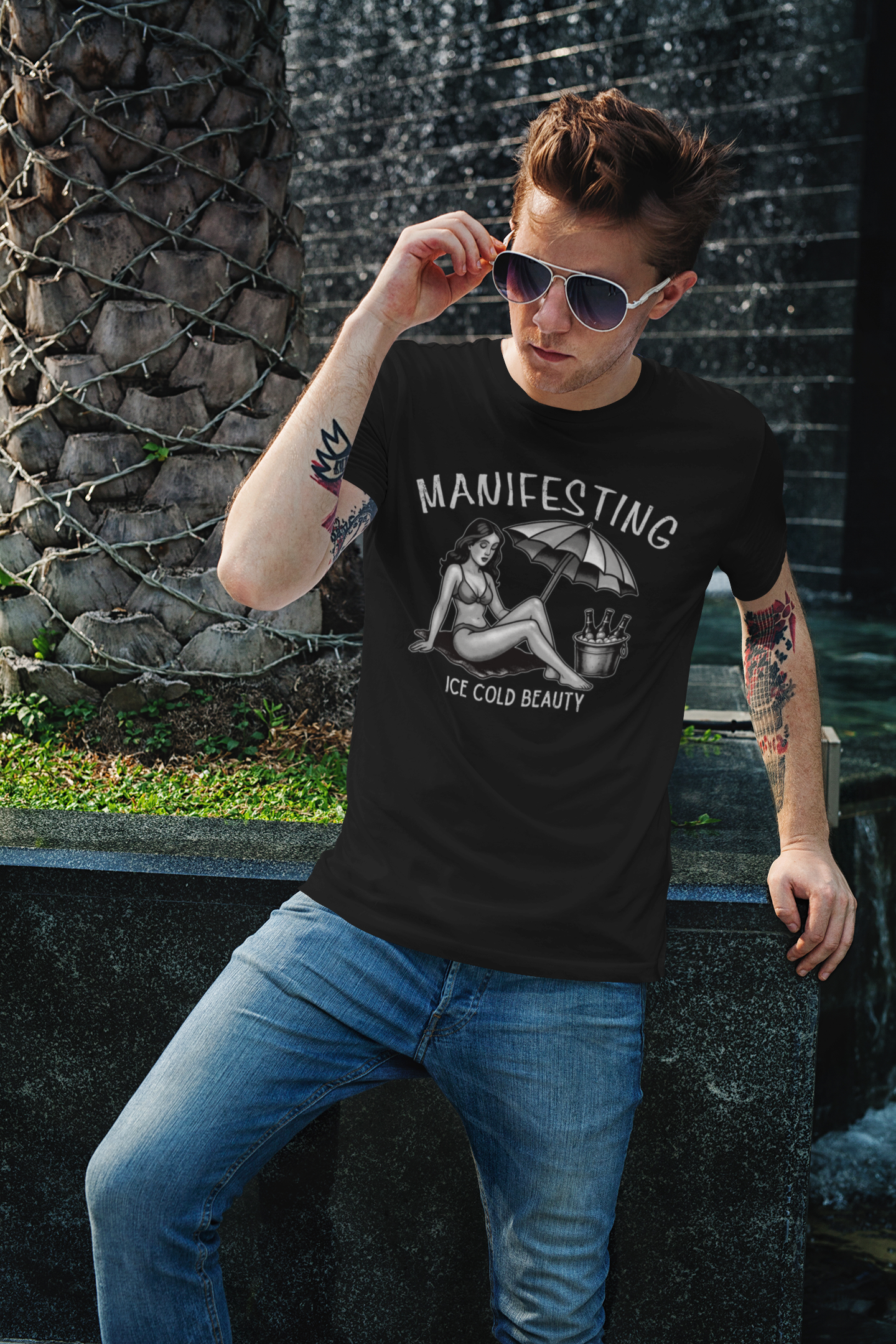 Manifesting ice cold beauty T-shirt