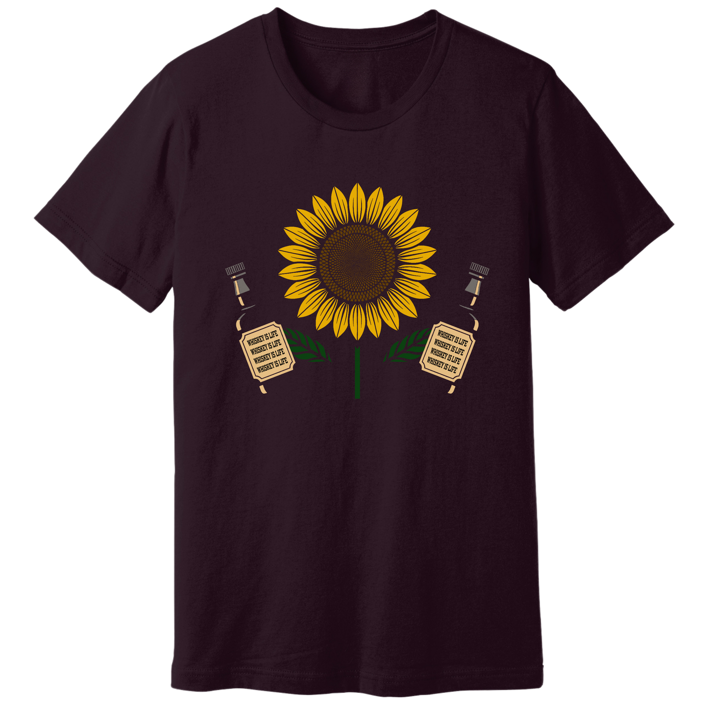 Sunflower holding whiskey T-shirt