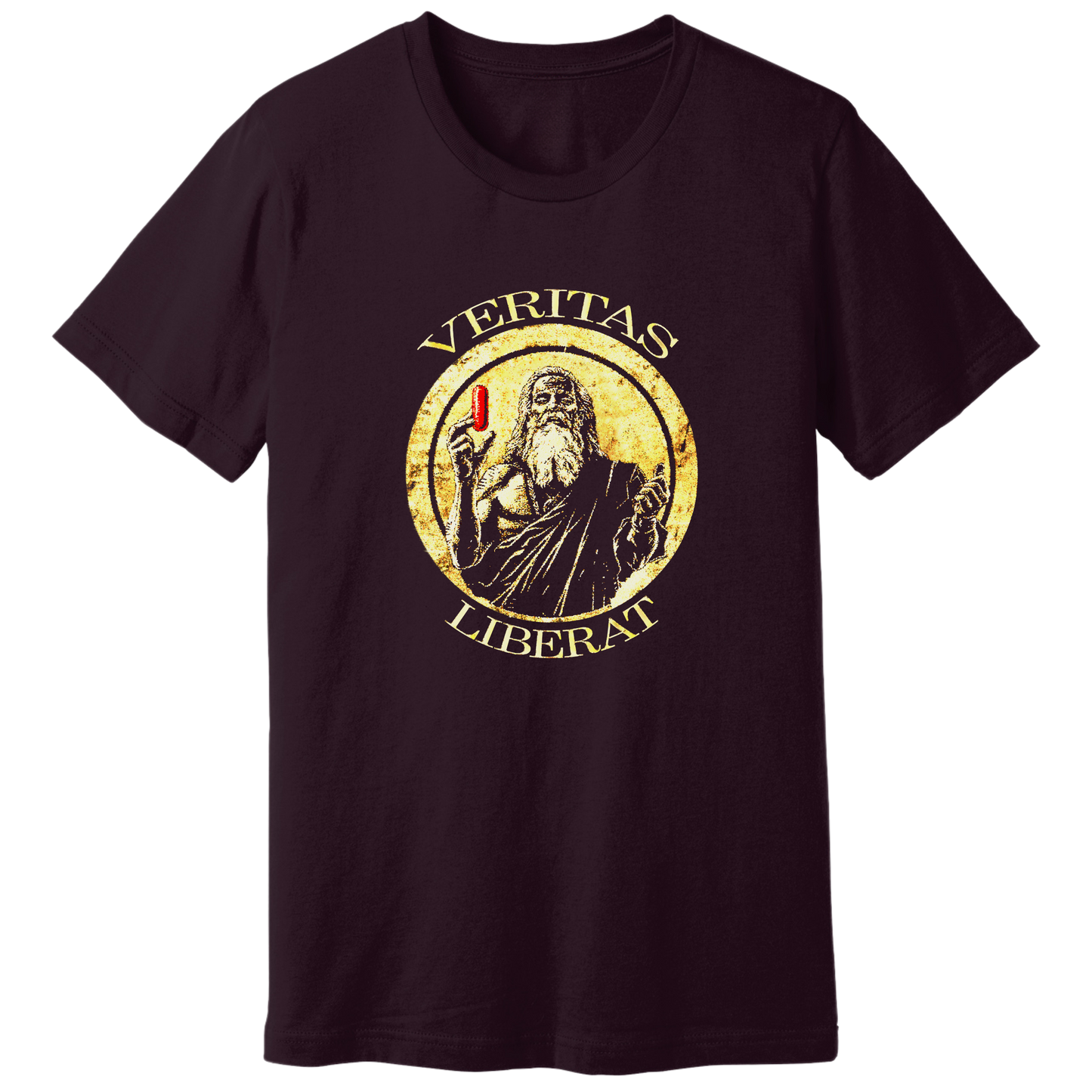 Truth liberates, red pill - T-shirt