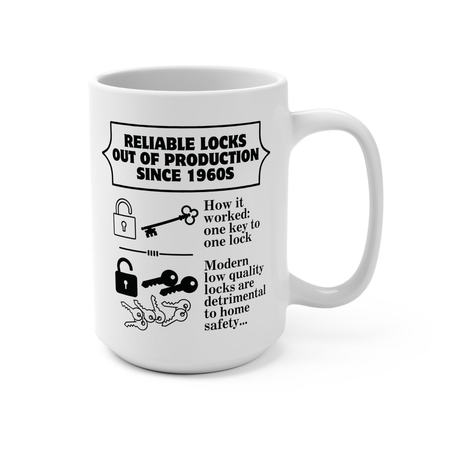 One key to one lock Mug
