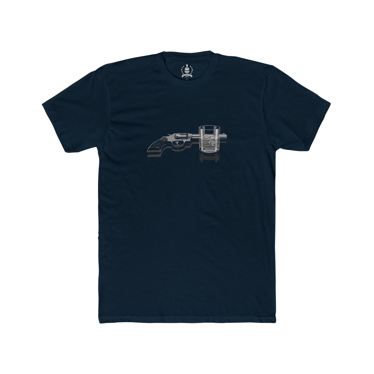 Revolver and whiskey T-shirt