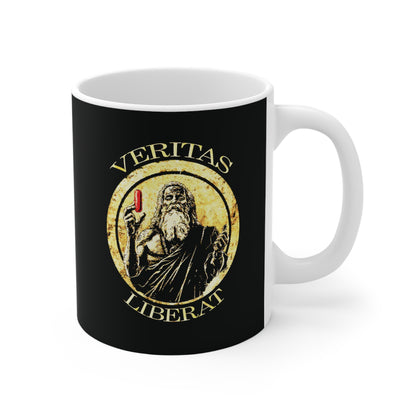 Truth liberates, red pill - Mug