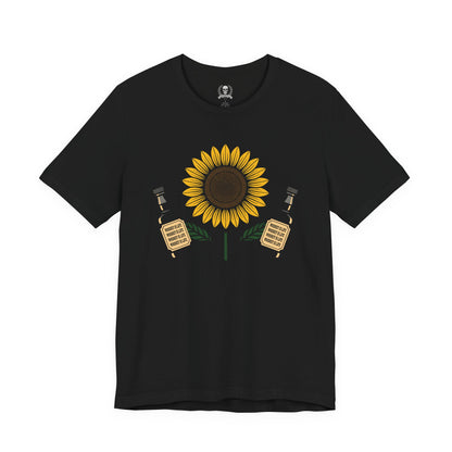 Sunflower holding whiskey T-shirt