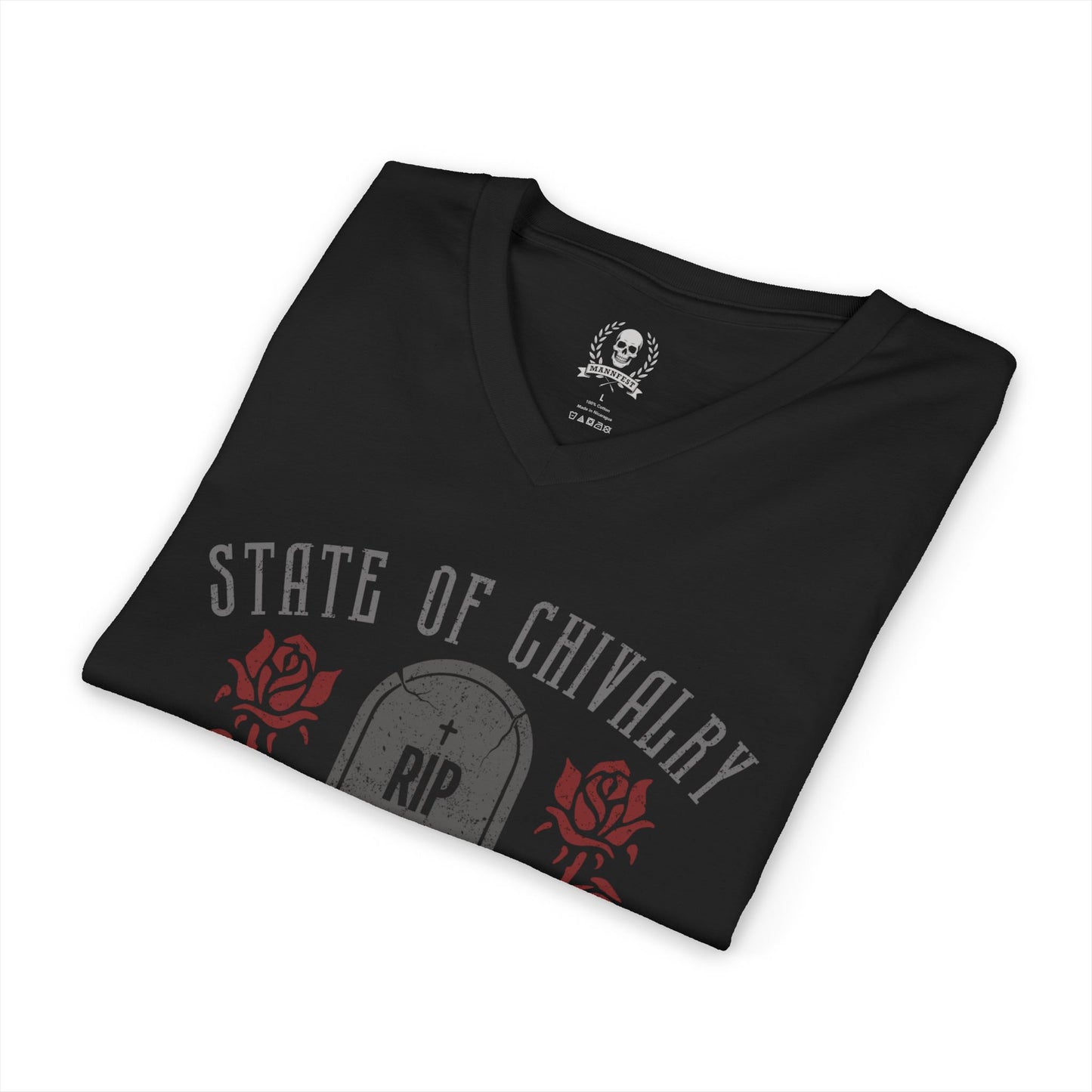 State of chivalry V-neck T-shirt