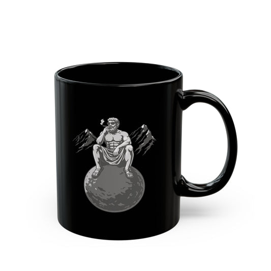 Sisyphus having a cigarette break Mug