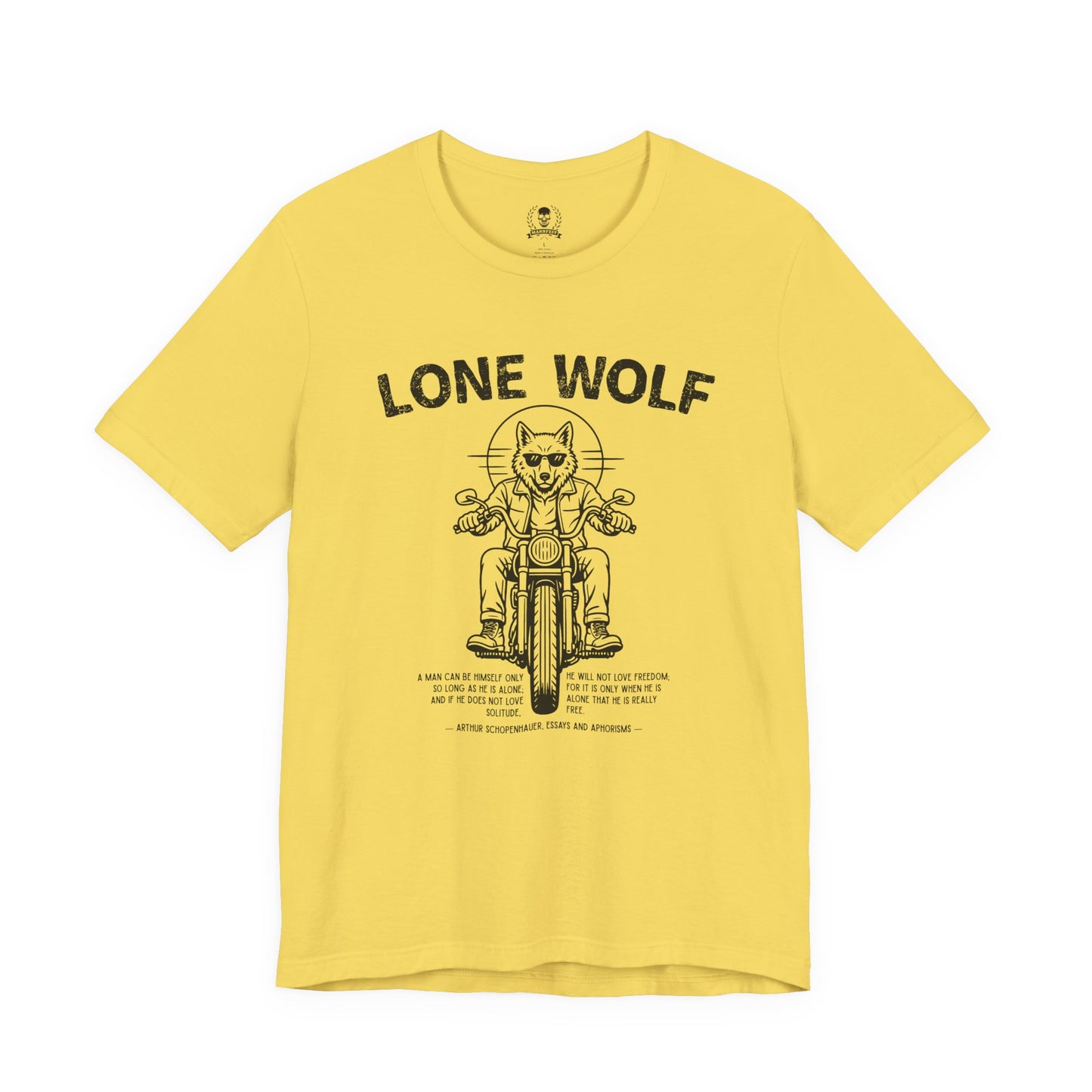 Lone Wolf, Schopenhauer quote - T-shirt