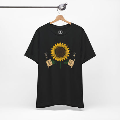 Sunflower holding whiskey T-shirt