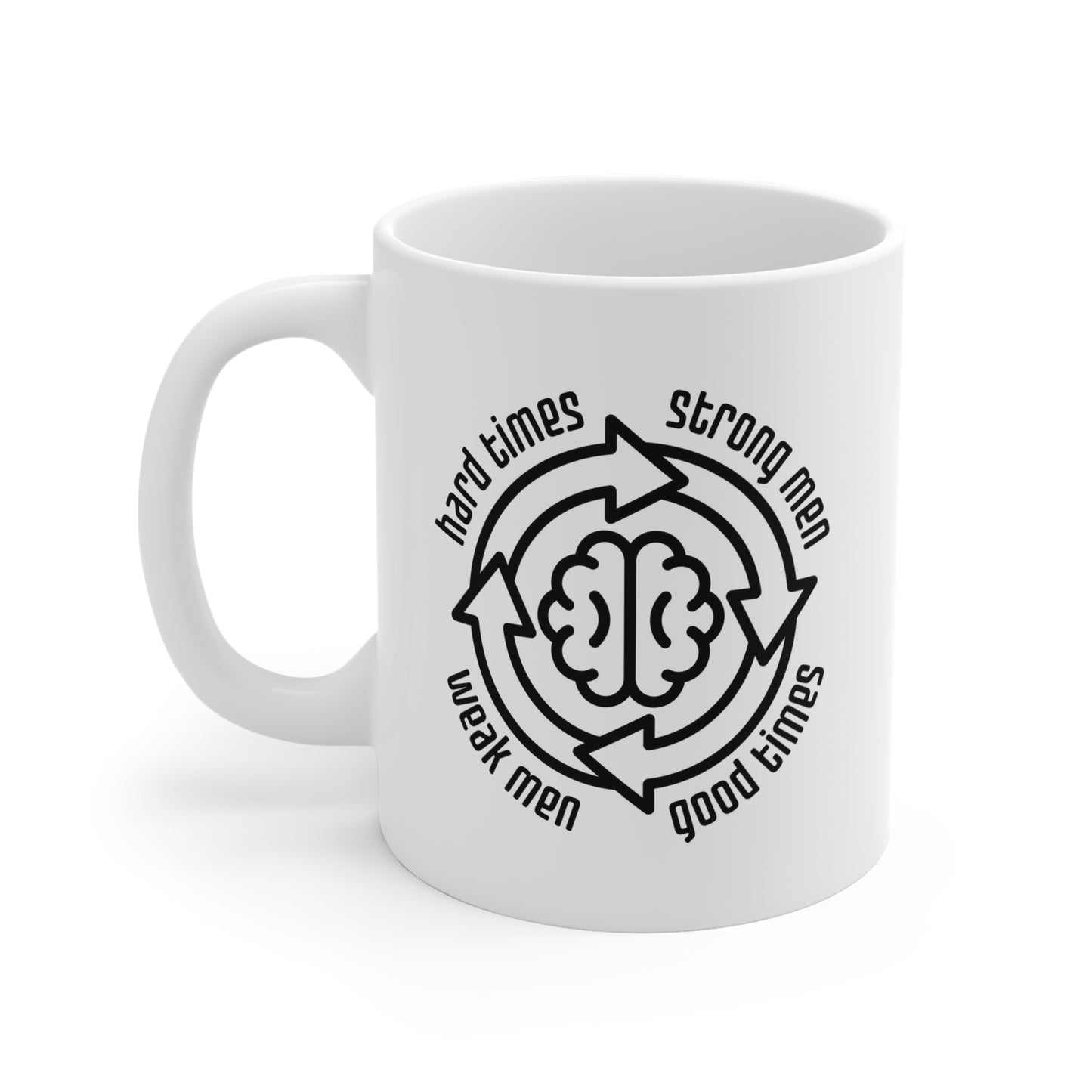 Strong men weak men cycle - Mug