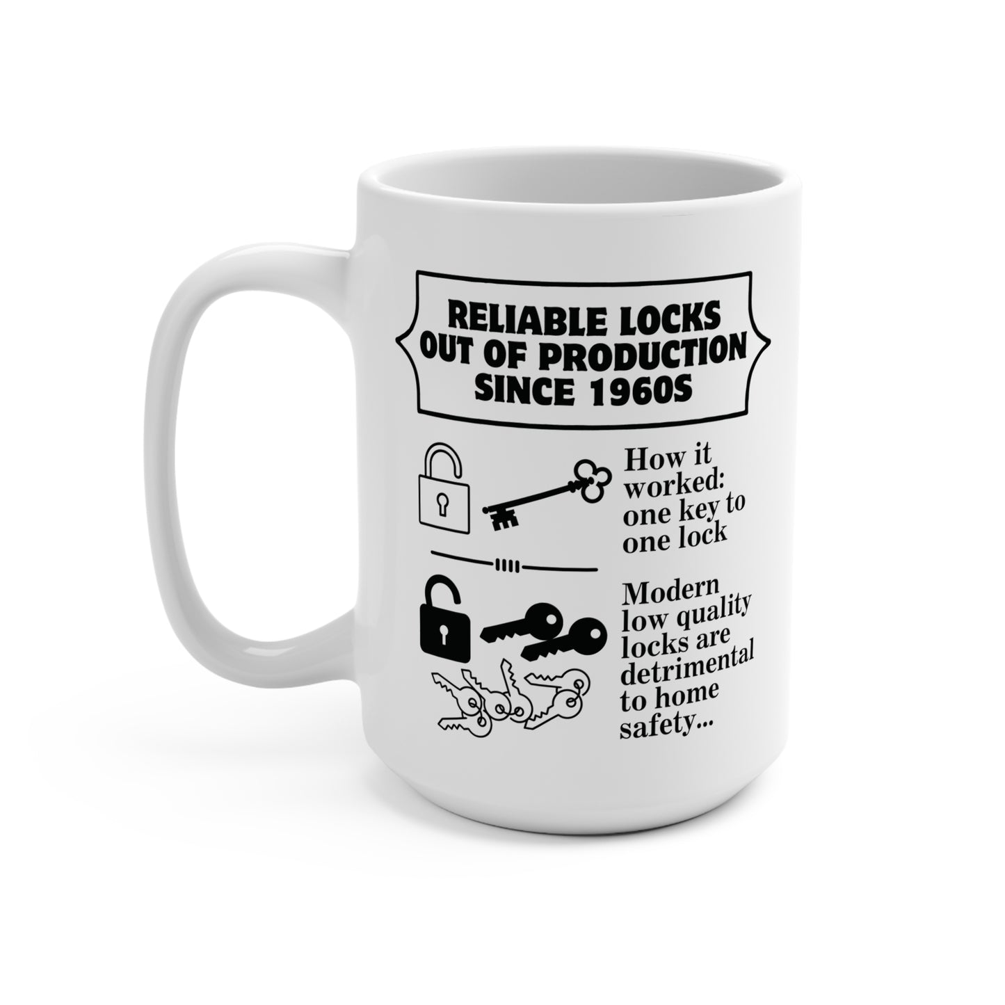 One key to one lock Mug