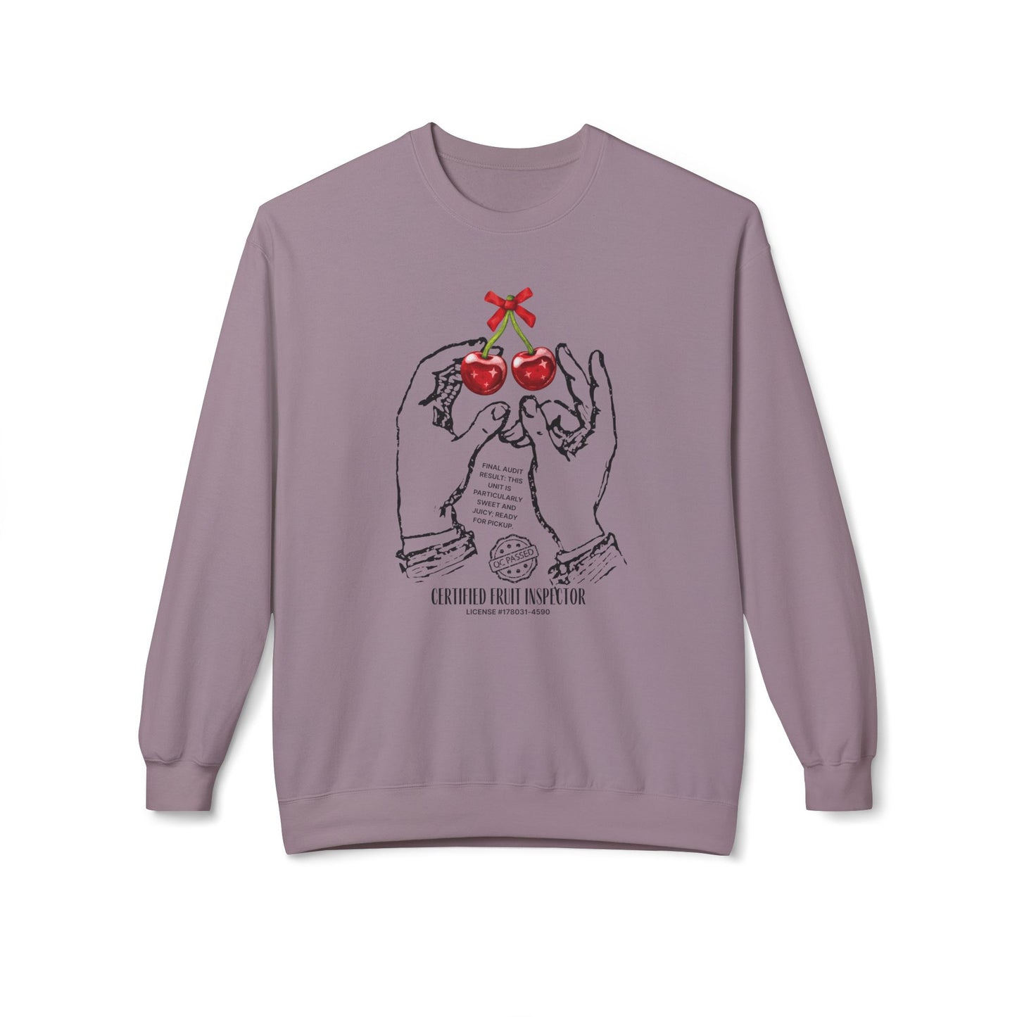 Cherries, certified fruit inspector - Sweatshirt