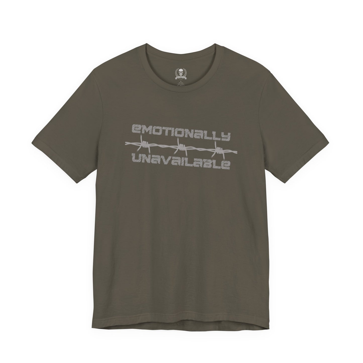 Emotionally unavailable barbed wire T-shirt