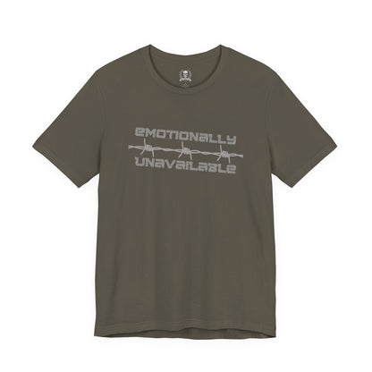 Emotionally unavailable barbed wire T-shirt