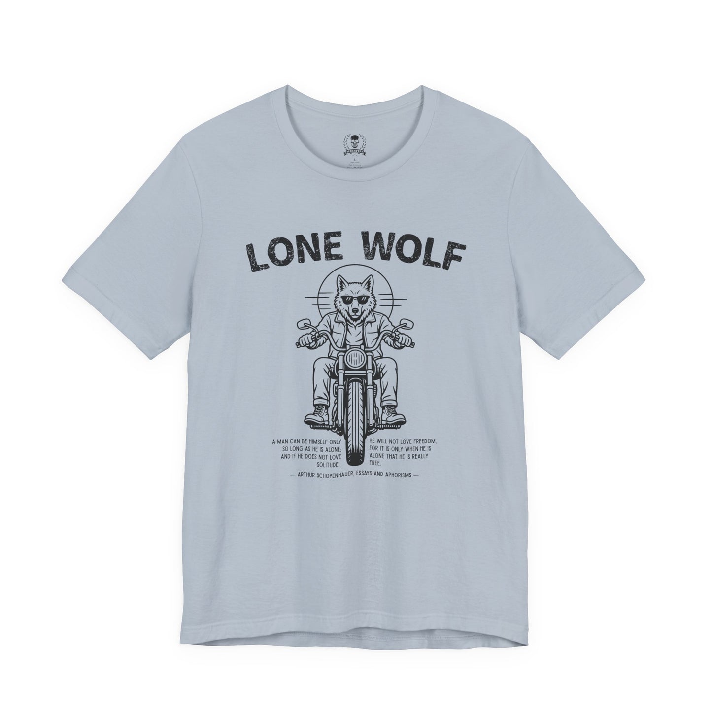 Lone Wolf, Schopenhauer quote - T-shirt