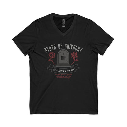 State of chivalry V-neck T-shirt