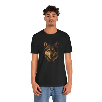Sly smirking wolf T-shirt