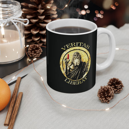 Truth liberates, red pill - Mug