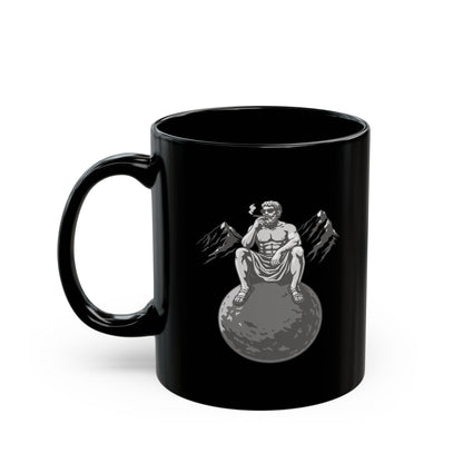 Sisyphus having a cigarette break Mug