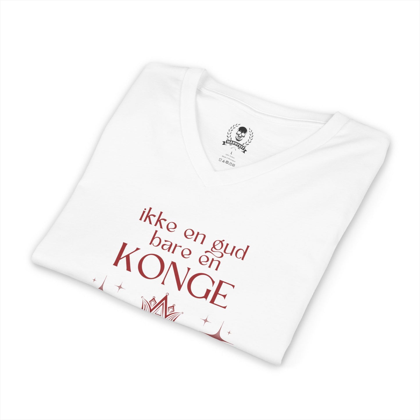 Not God just a King, in Norwegian - V-neck T-shirt