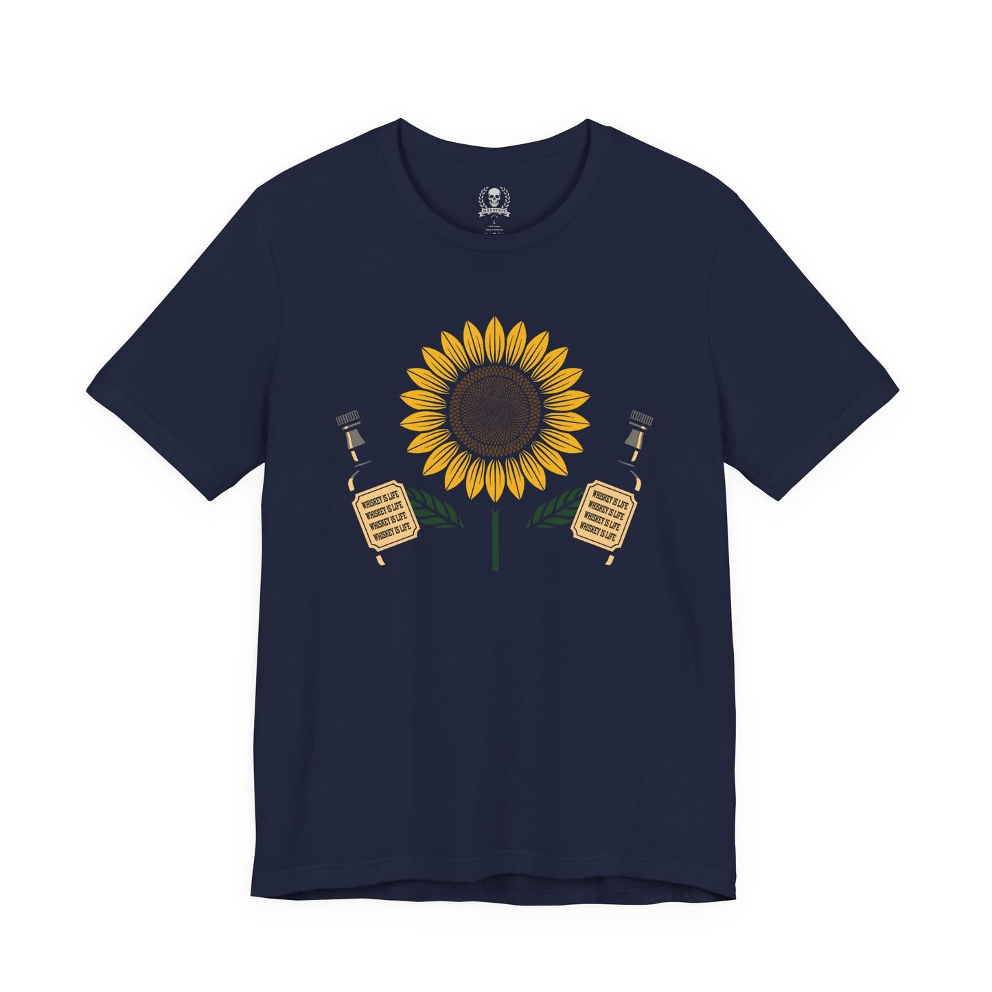 Sunflower holding whiskey T-shirt
