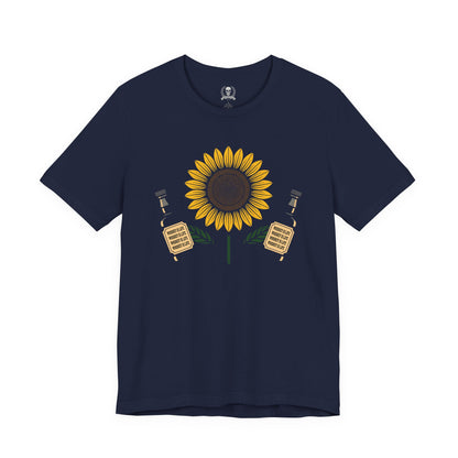 Sunflower holding whiskey T-shirt
