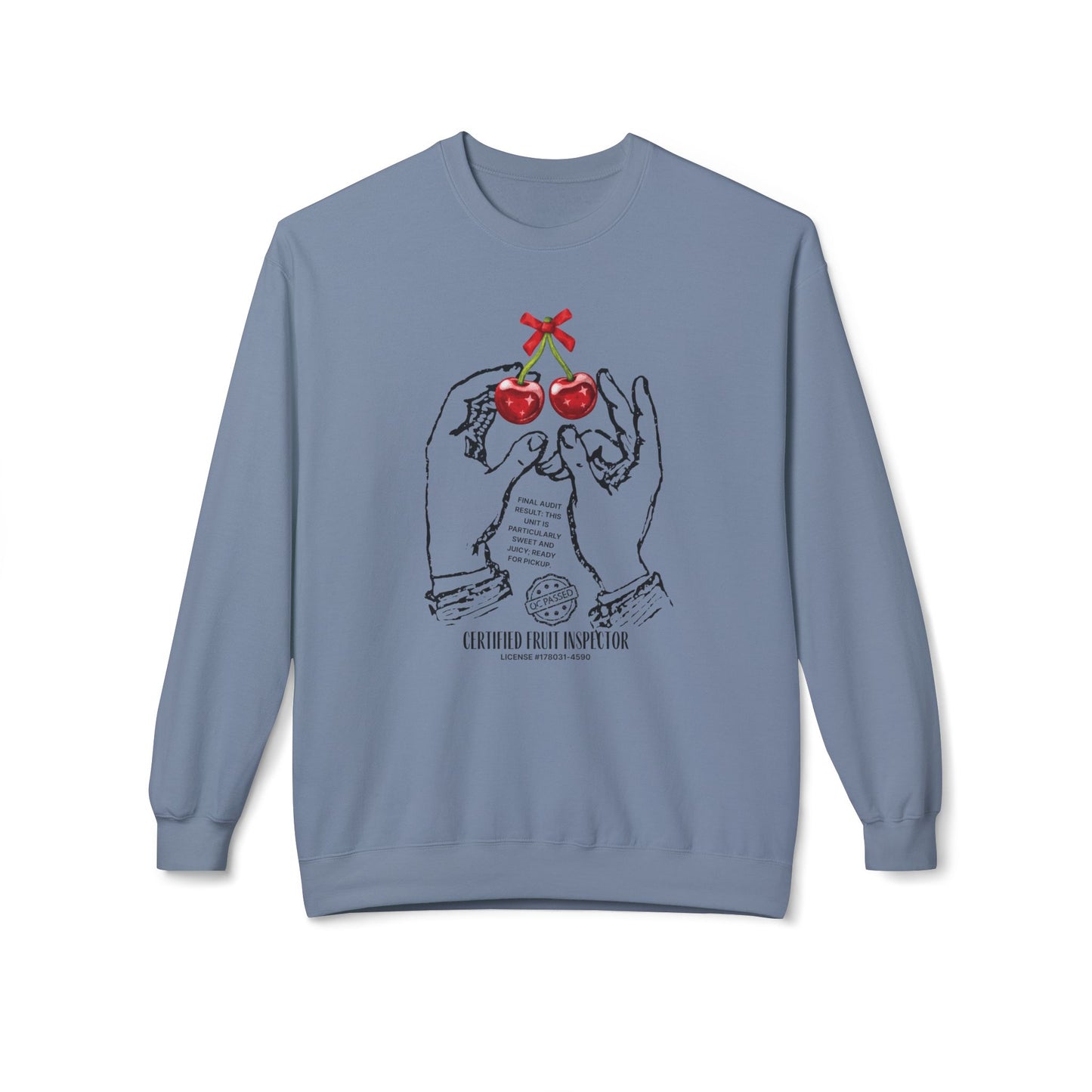 Cherries, certified fruit inspector - Sweatshirt