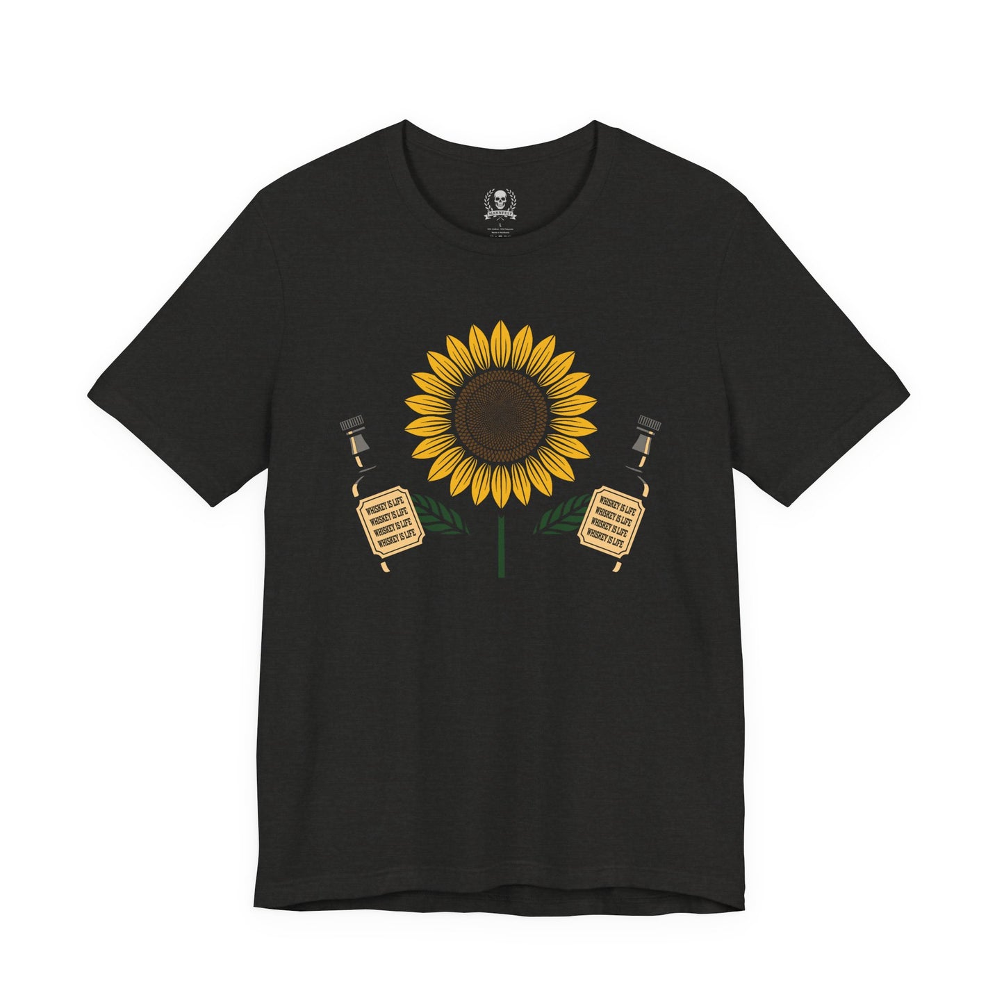 Sunflower holding whiskey T-shirt