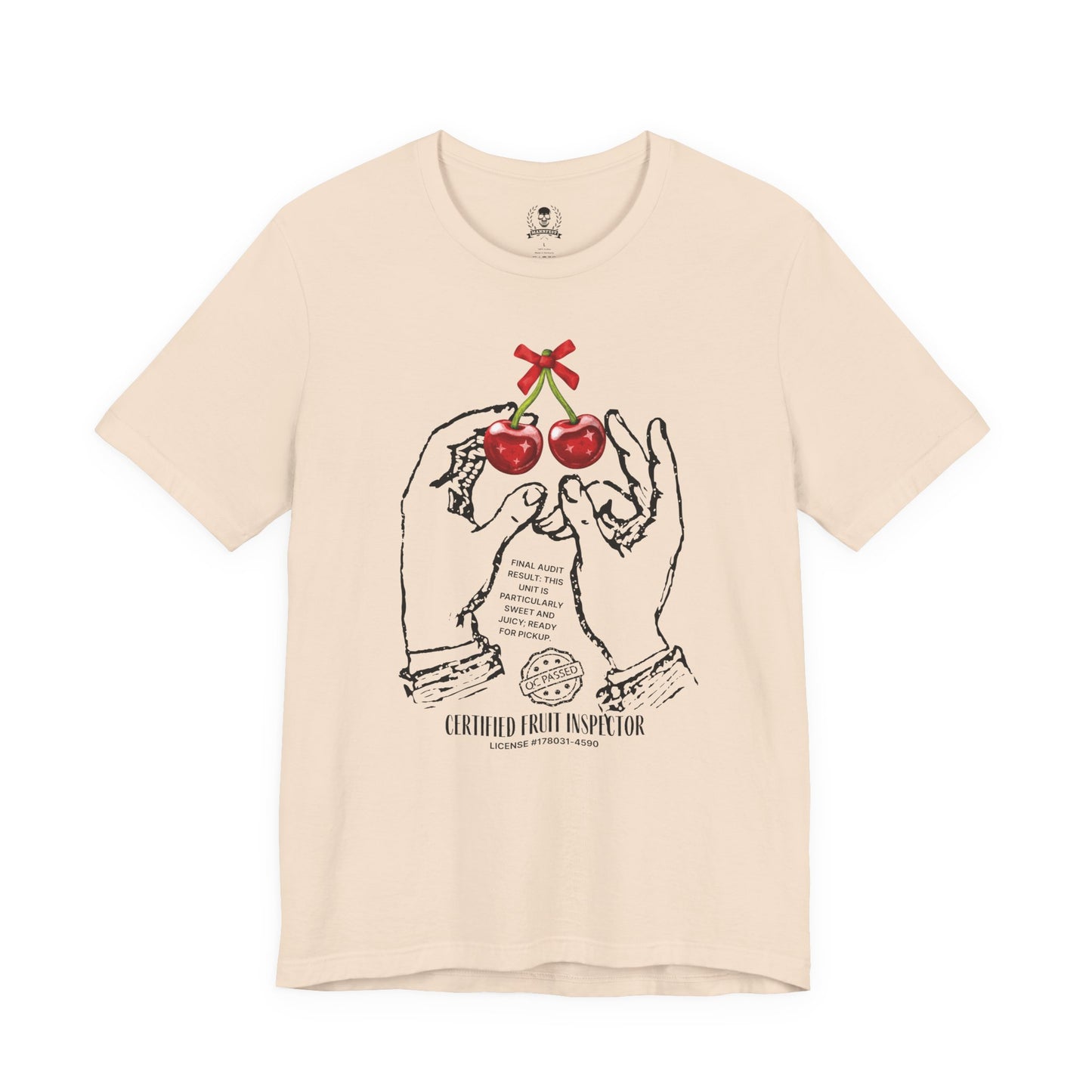 Cherries, certified fruit inspector - T-shirt