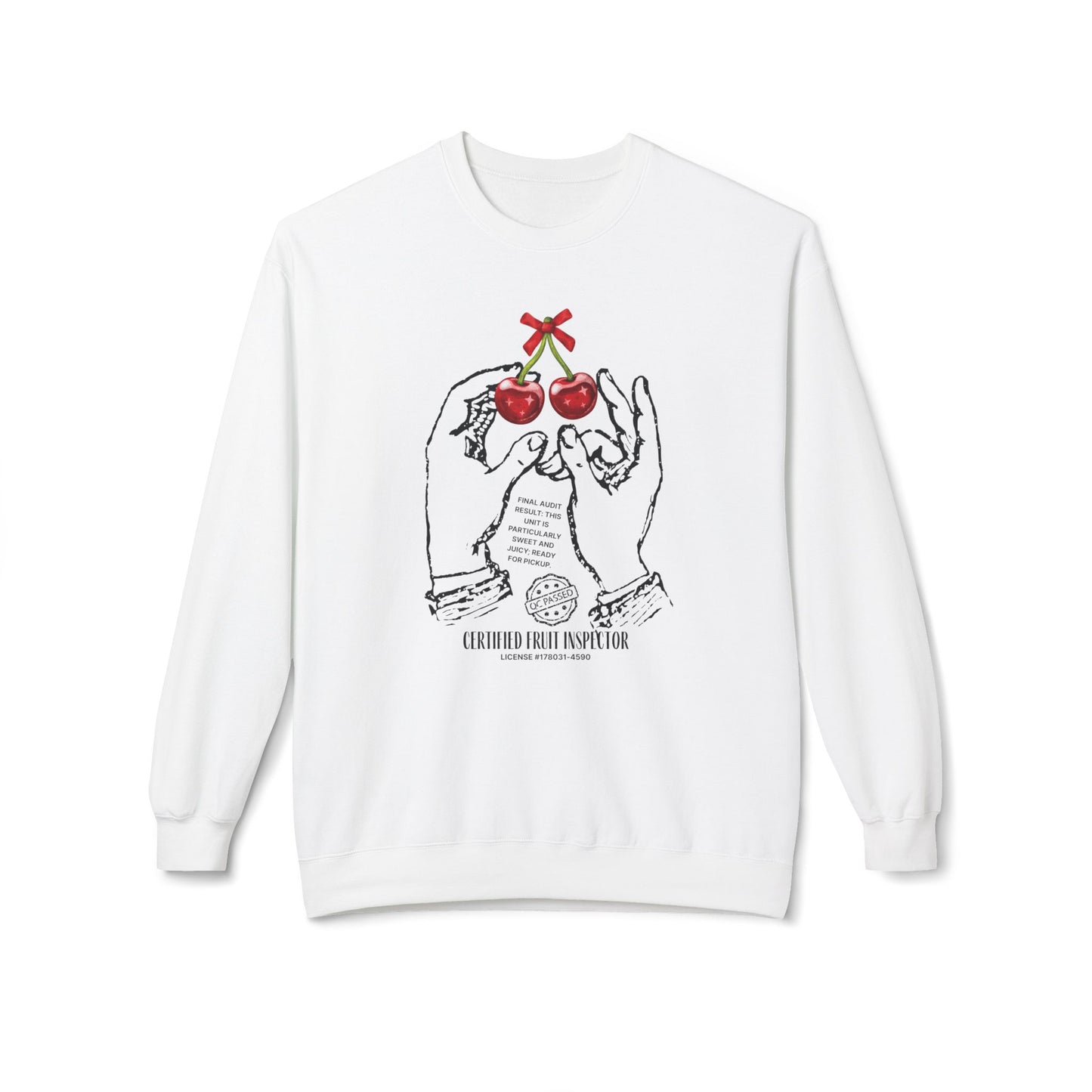 Cherries, certified fruit inspector - Sweatshirt