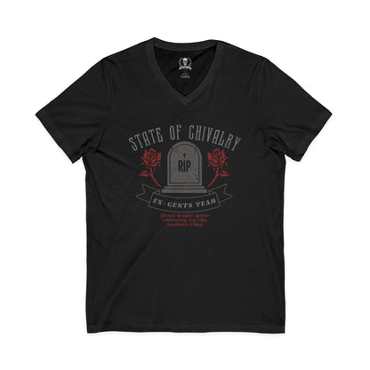 State of chivalry V-neck T-shirt