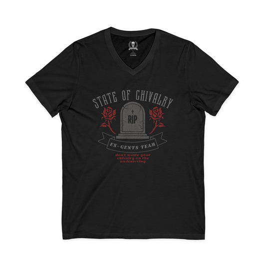 State of chivalry V-neck T-shirt