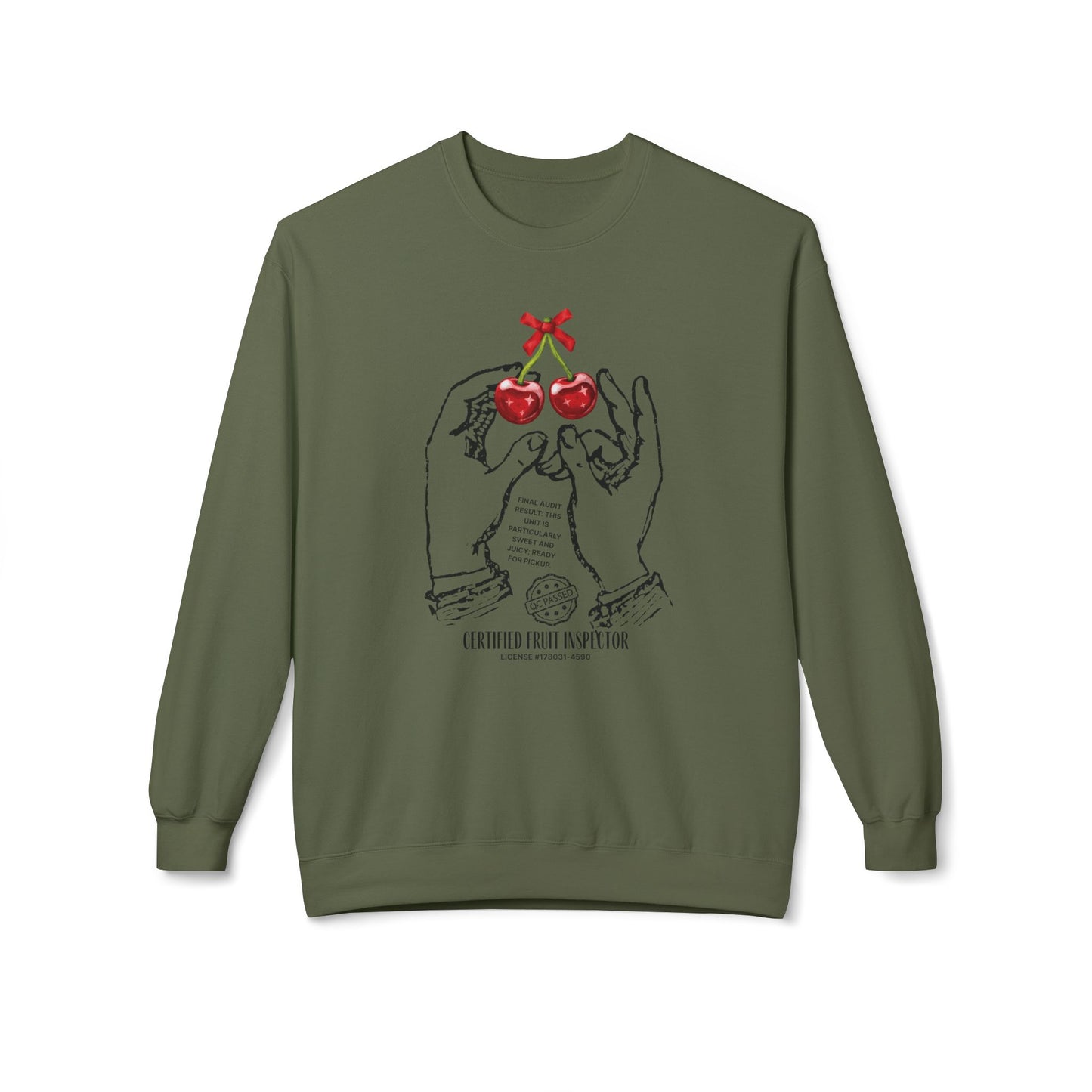 Cherries, certified fruit inspector - Sweatshirt