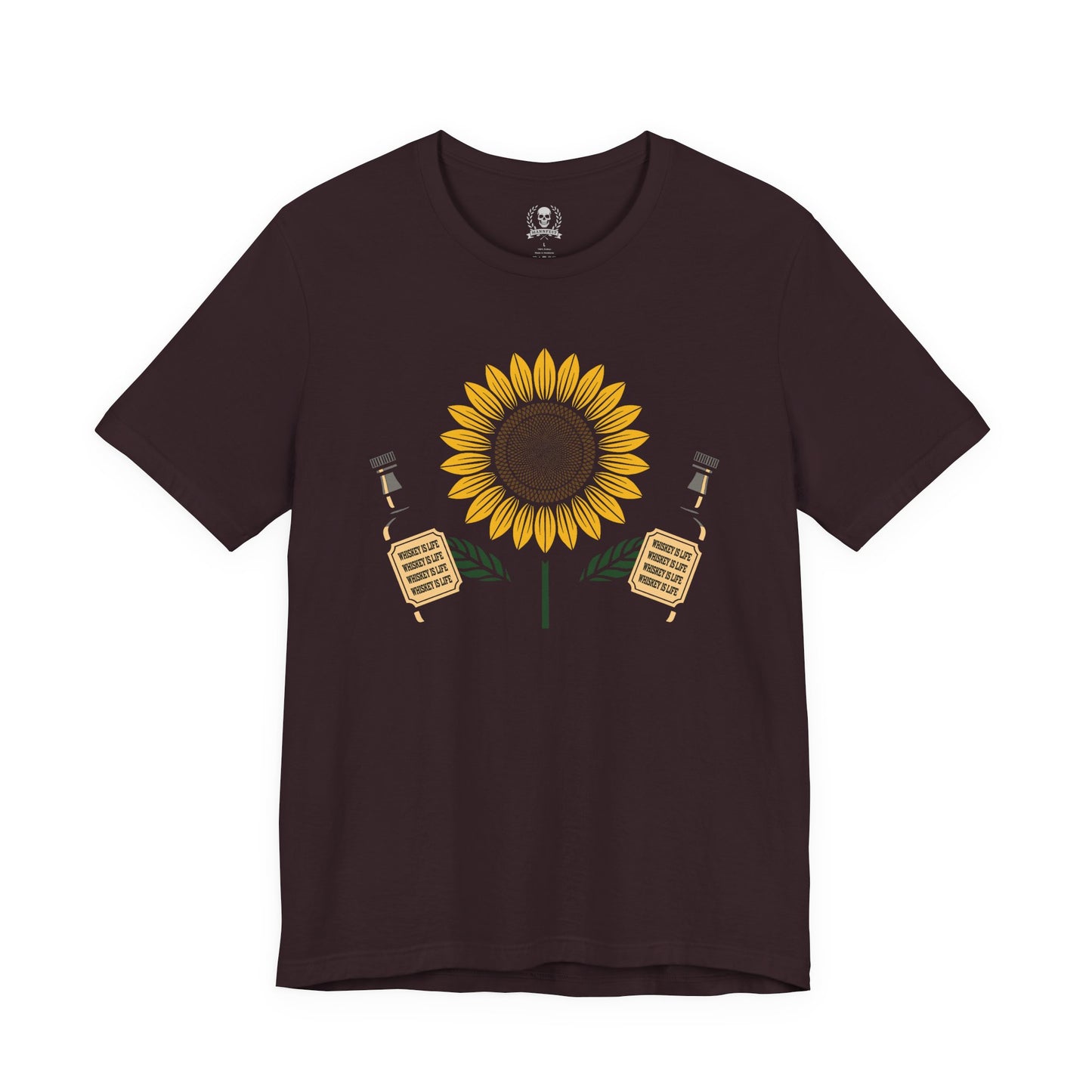 Sunflower holding whiskey T-shirt