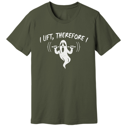 I lift, therefore I ghost - T-shirt