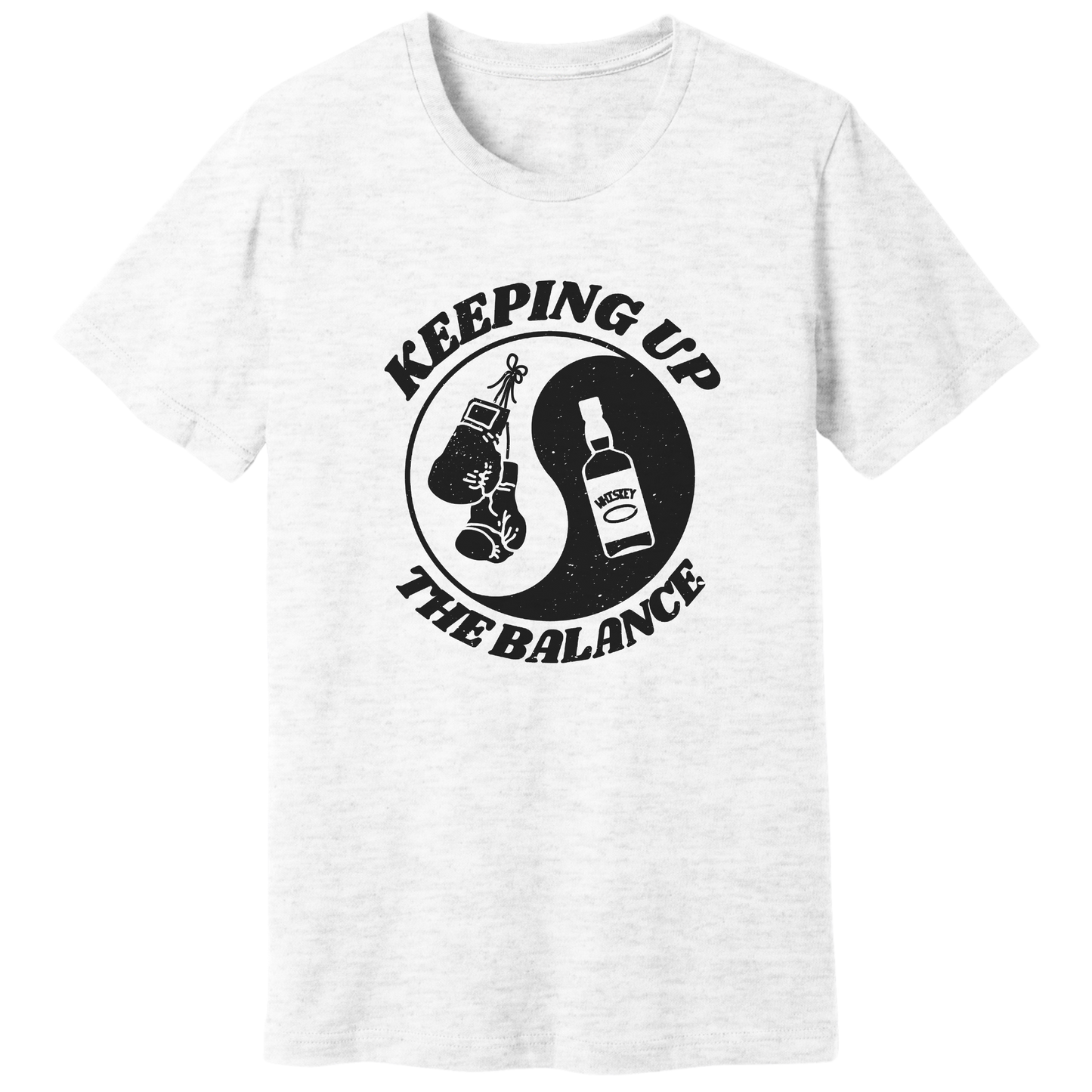 Ying yang, boxing and whiskey - T-shirt
