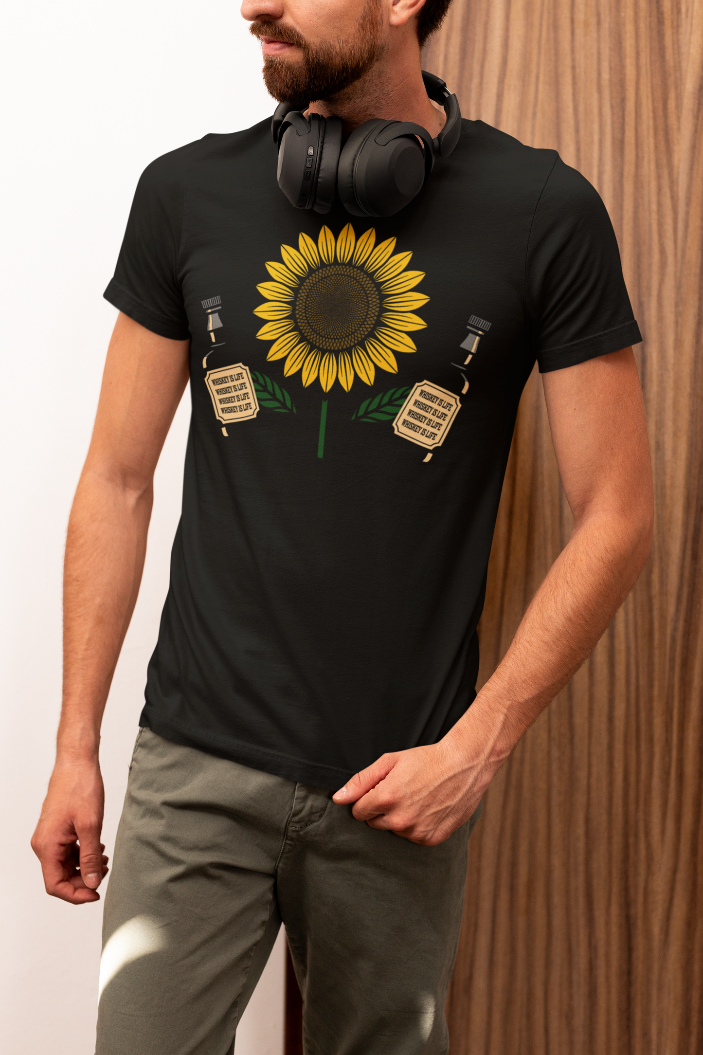 Sunflower holding whiskey T-shirt