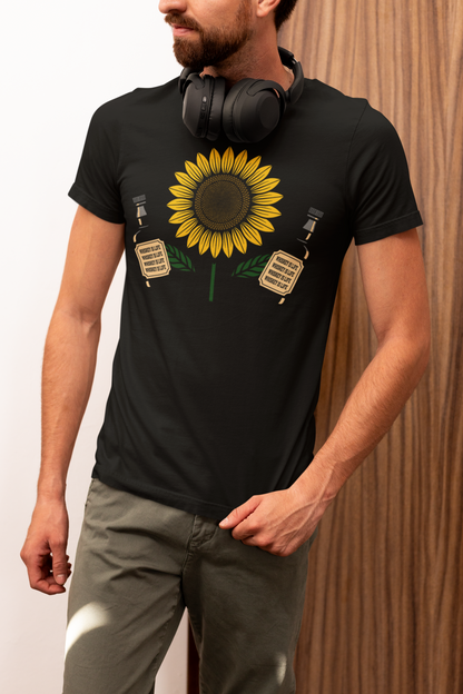 Sunflower holding whiskey T-shirt