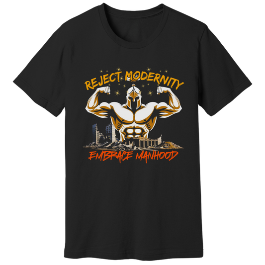 Reject modernity, embrace manhood - T-shirt