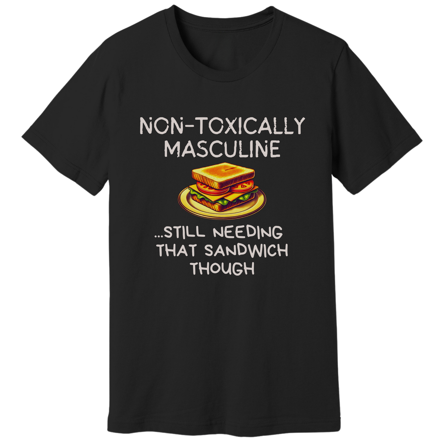 Non-toxically masculine T-shirt