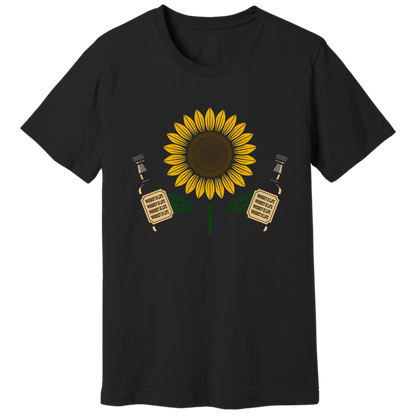 Sunflower holding whiskey T-shirt