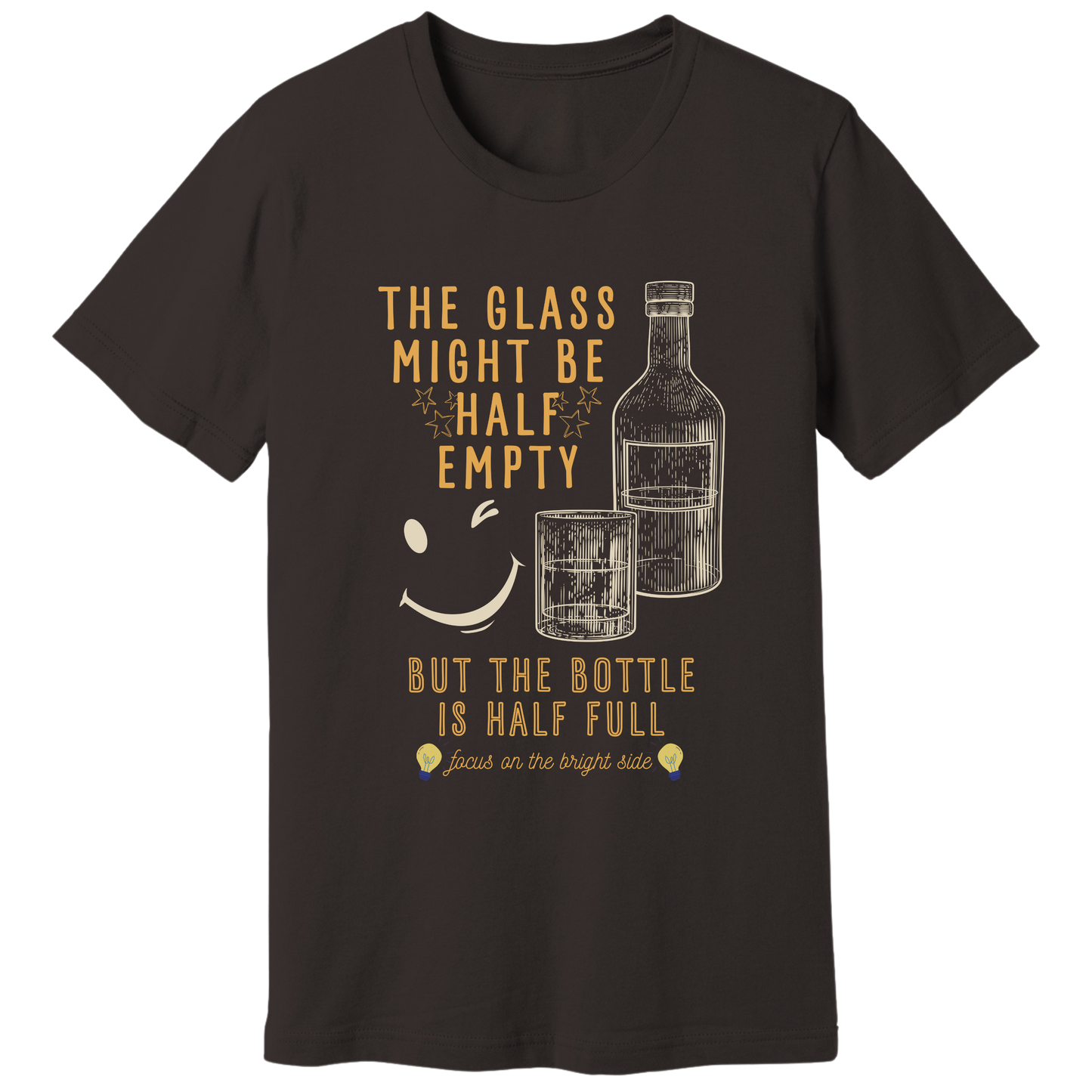 The bottle is half full T-shirt