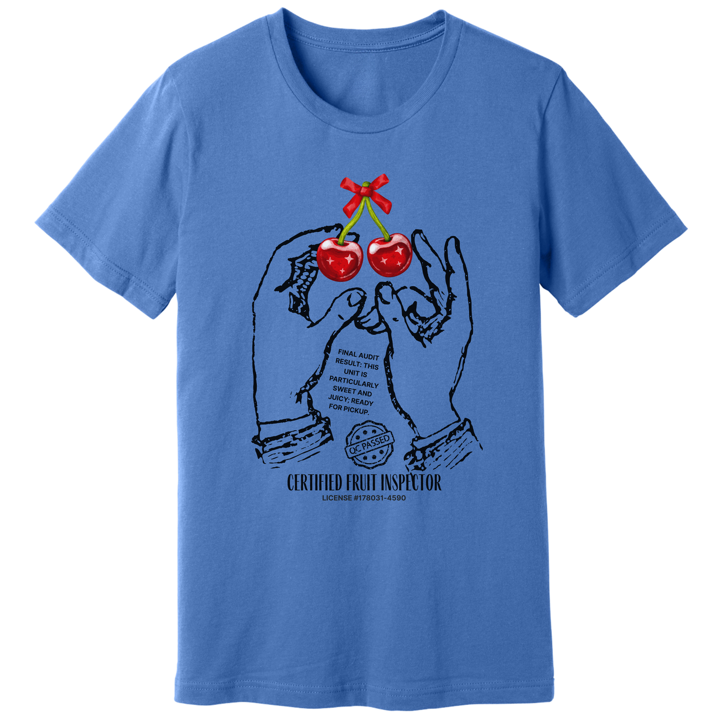 Cherries, certified fruit inspector - T-shirt