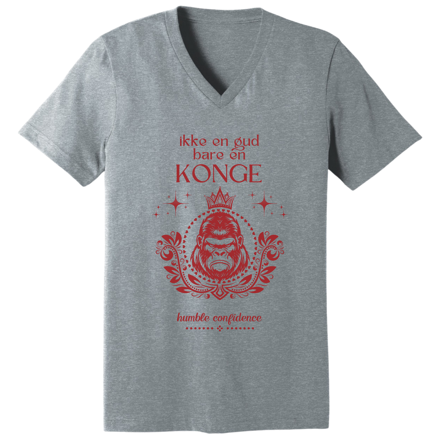 Not God just a King, in Norwegian - V-neck T-shirt