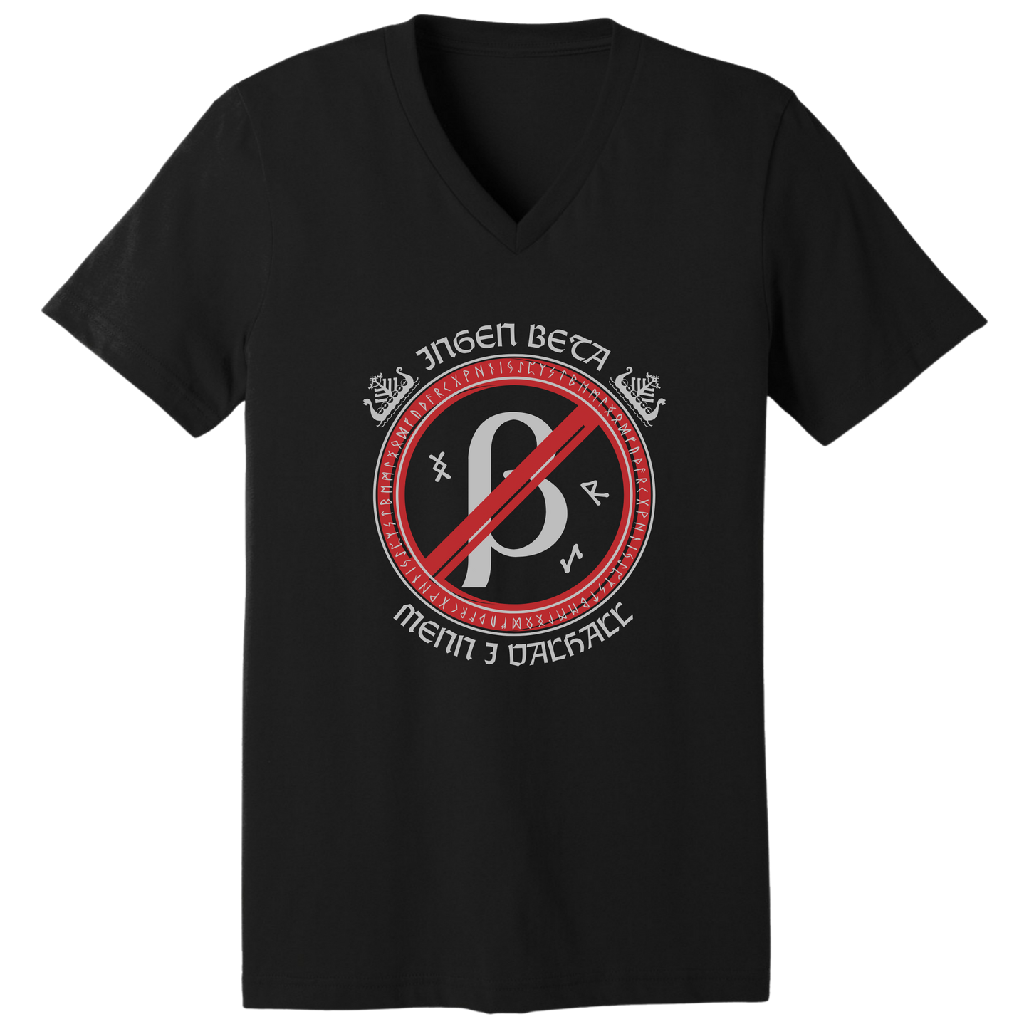 No beta males allowed in Valhalla V-neck T-shirt